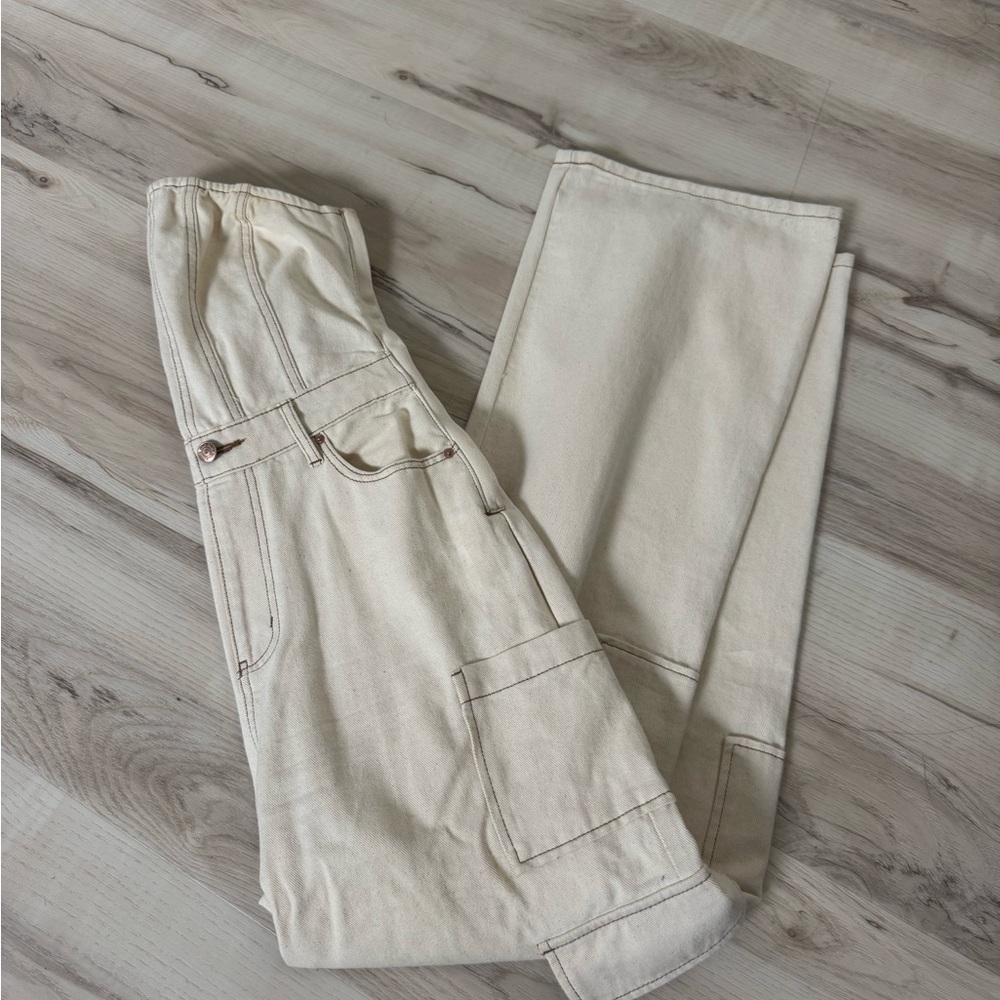 wild fable Cream Utility Jumpsuit